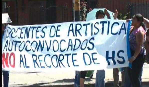 docentes arte protesta