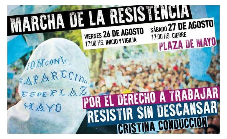 marcha resistencia 2016 afiche