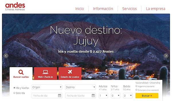 andes web