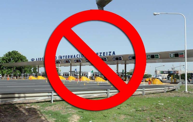 Aeropuerto Ezeiza prohibido