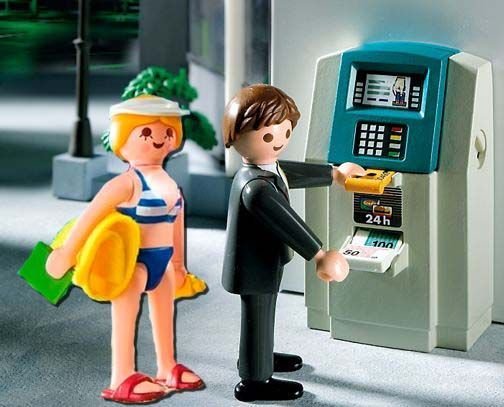 cajero playmobil verano