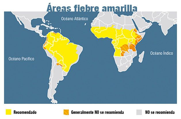 fiebre amarilla mapa