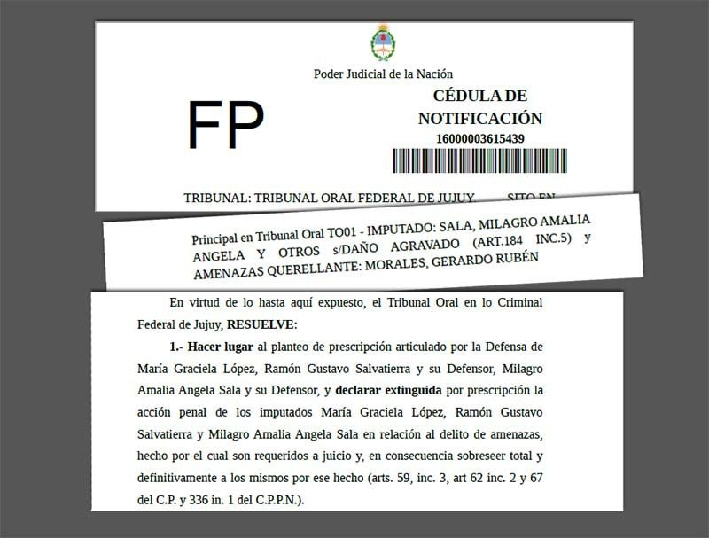 mila sobreseimiento cedula