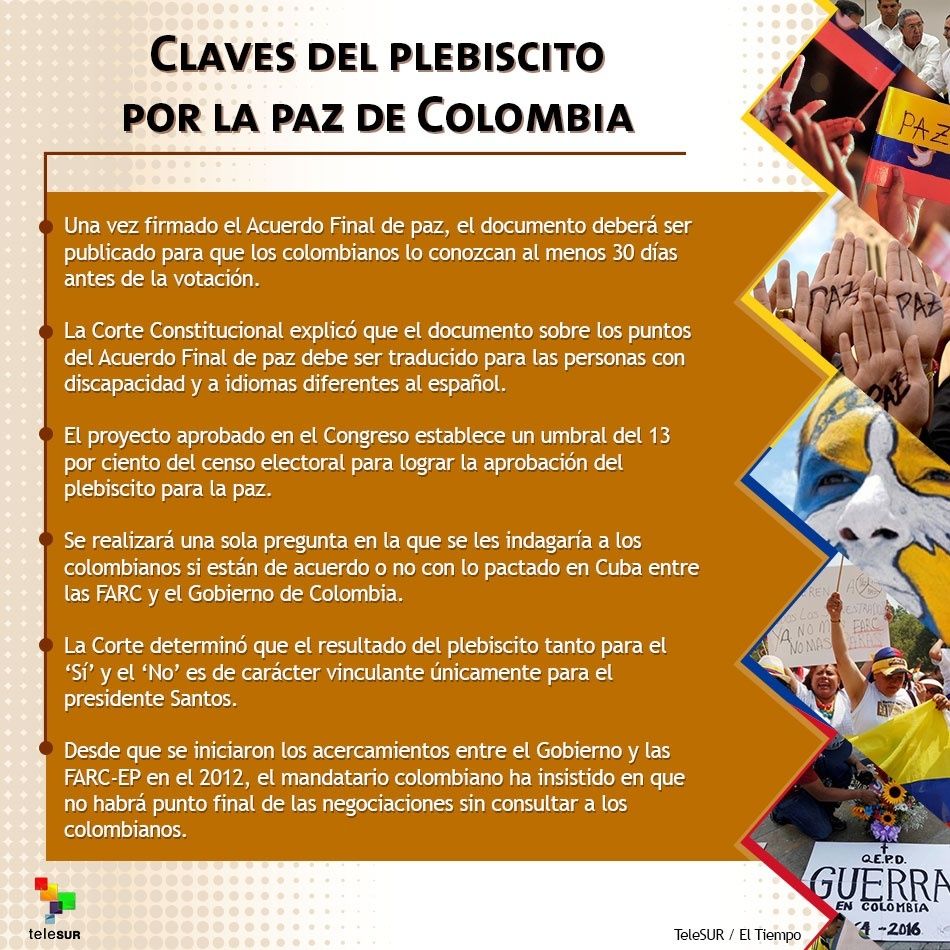 colombia plebiscito claves telesur
